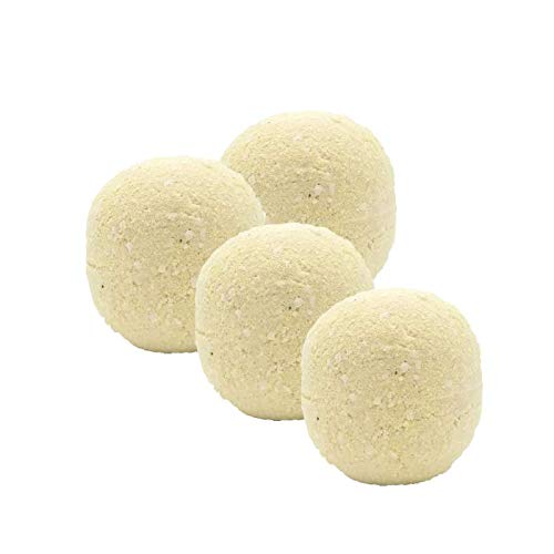 Lemon Twist Bath Bombs 4 Pack - Natural Relaxing Bath Fizzies for Spa, Gift & Self Care - Perfect for Stress Relief & Aromatherapy