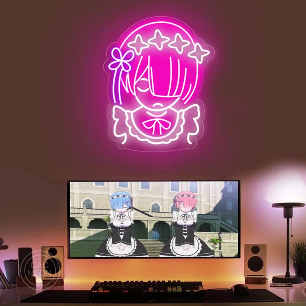 Custom LED Zero Two Anime Neon Sign - 45x55cm Wall Light for Bedroom, Wedding, Party & Restaurant Decoration - Perfect Christmas Gift for Anime Fans