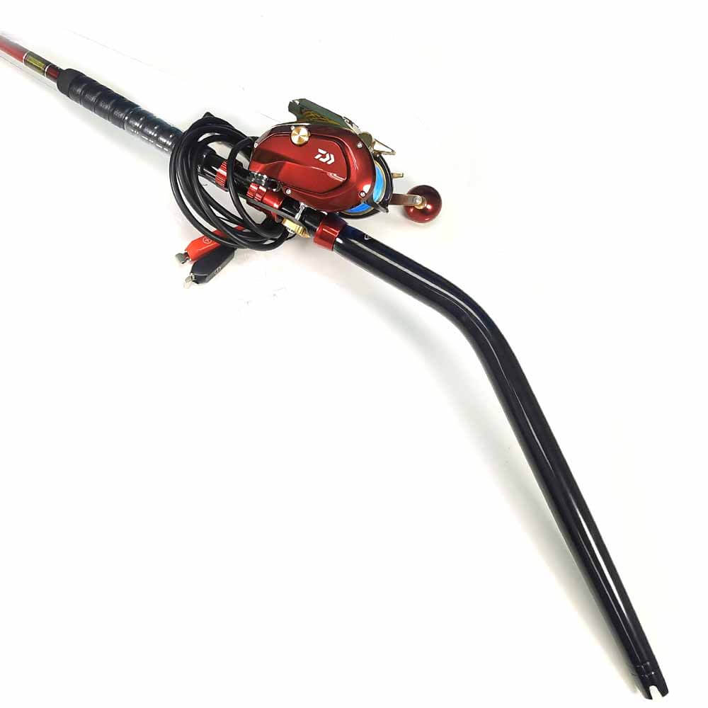 Daiwa Seaborg G 1200 Electric Fishing Reel with 6' 2-Piece Deep Drop Rod Combo - Pre-Spooled with Braid Line - Perfect for Offshore Trolling, Deep Sea Fishing & Bottom Fishing