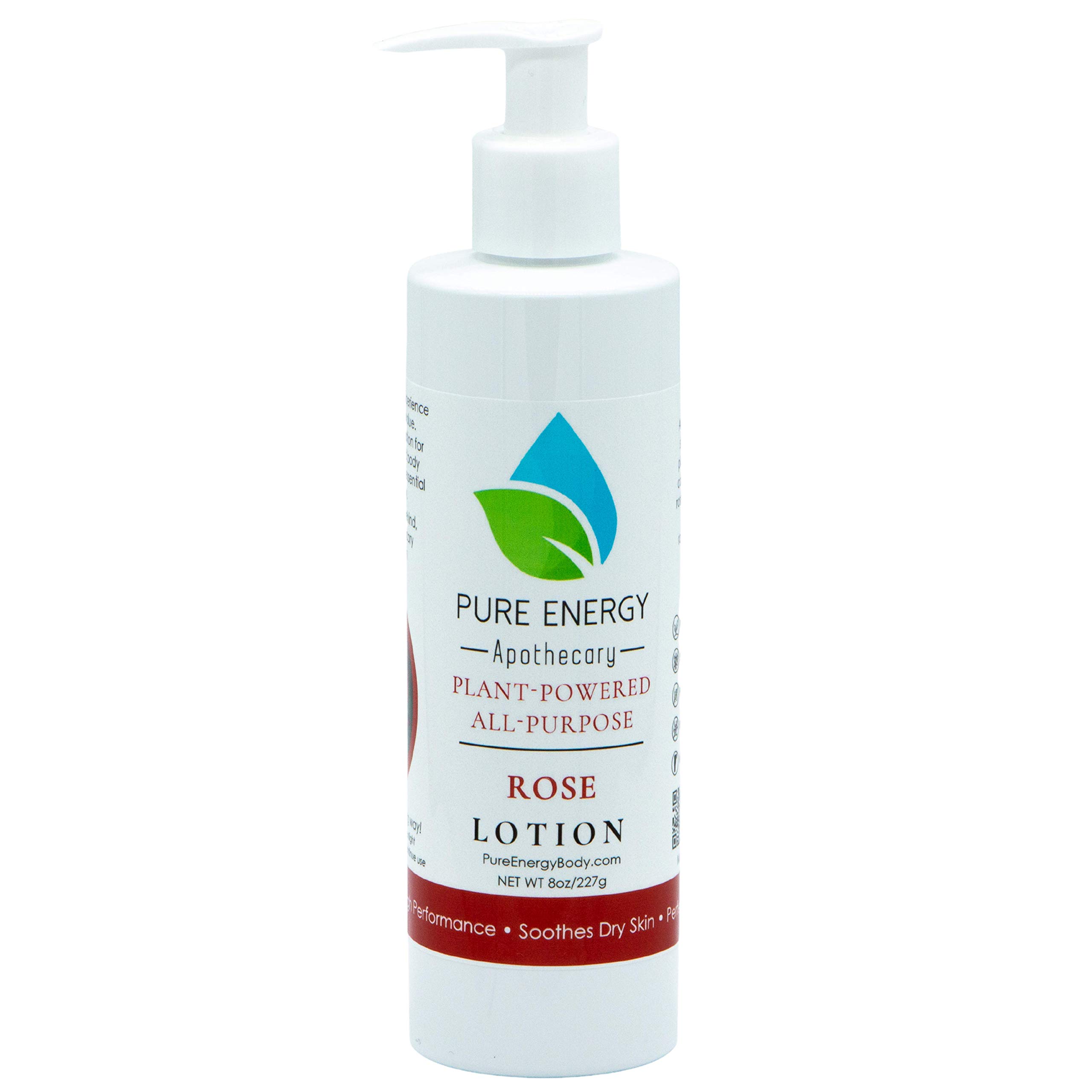 Organic Rose Hand & Body Lotion - 8oz | Hydrating Moisturizer for Dry Skin | Perfect for Daily Use, Spa Days & Gift Sets