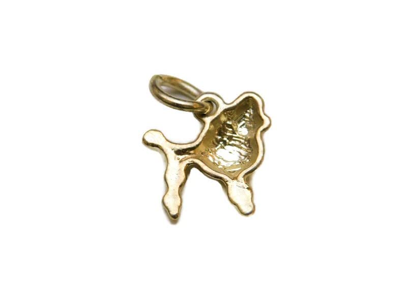 14k Yellow Gold French Poodle Dog Charm Pendant - Elegant Jewelry Gift for Dog Lovers, Pet Owners & Animal Enthusiasts - Perfect for Necklaces, Bracelets & Special Occasions