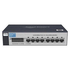 HP ProCurve 1400-8G 8-Port Gigabit Ethernet Switch | 10/100/1000 Mbps | Desktop Network Switch for Home Office & Small Business Networking