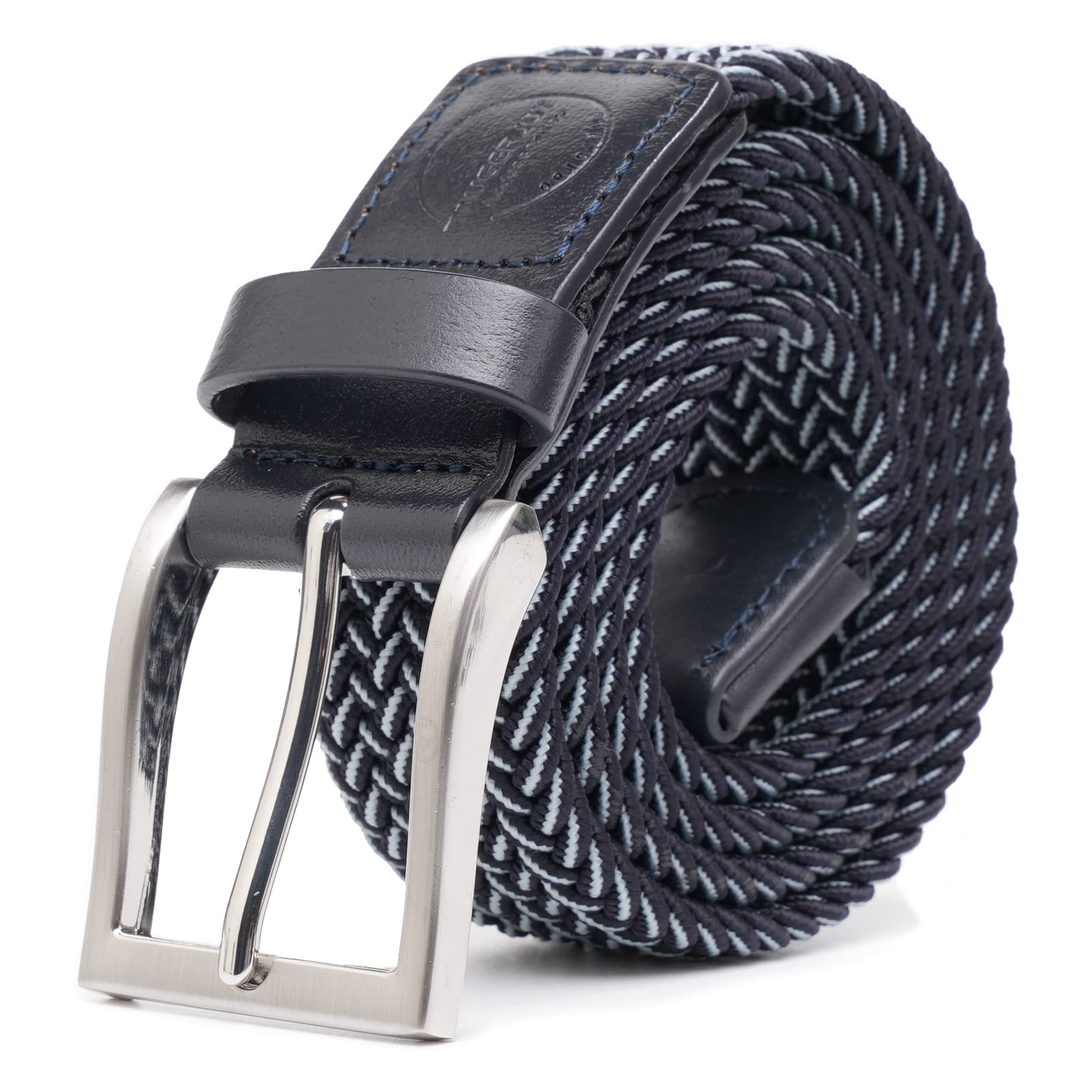 Men's Stretch Belt - Adjustable Woven Elastic Braided Web Belt for Casual Wear, Golf, Hunting, Pants & Jeans | Perfect for Outdoor Activities, Work & Everyday Use
