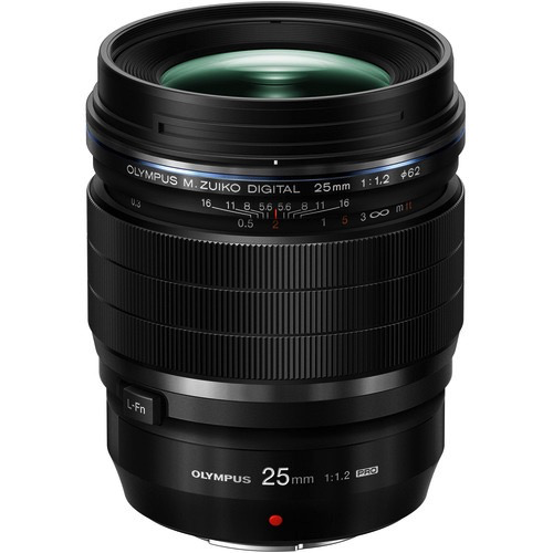 Olympus M.Zuiko Digital ED 25mm f/1.2 PRO Lens - Fast Prime Portrait Lens for Micro Four Thirds Cameras | Perfect for Low Light Photography, Street & Travel Shooting