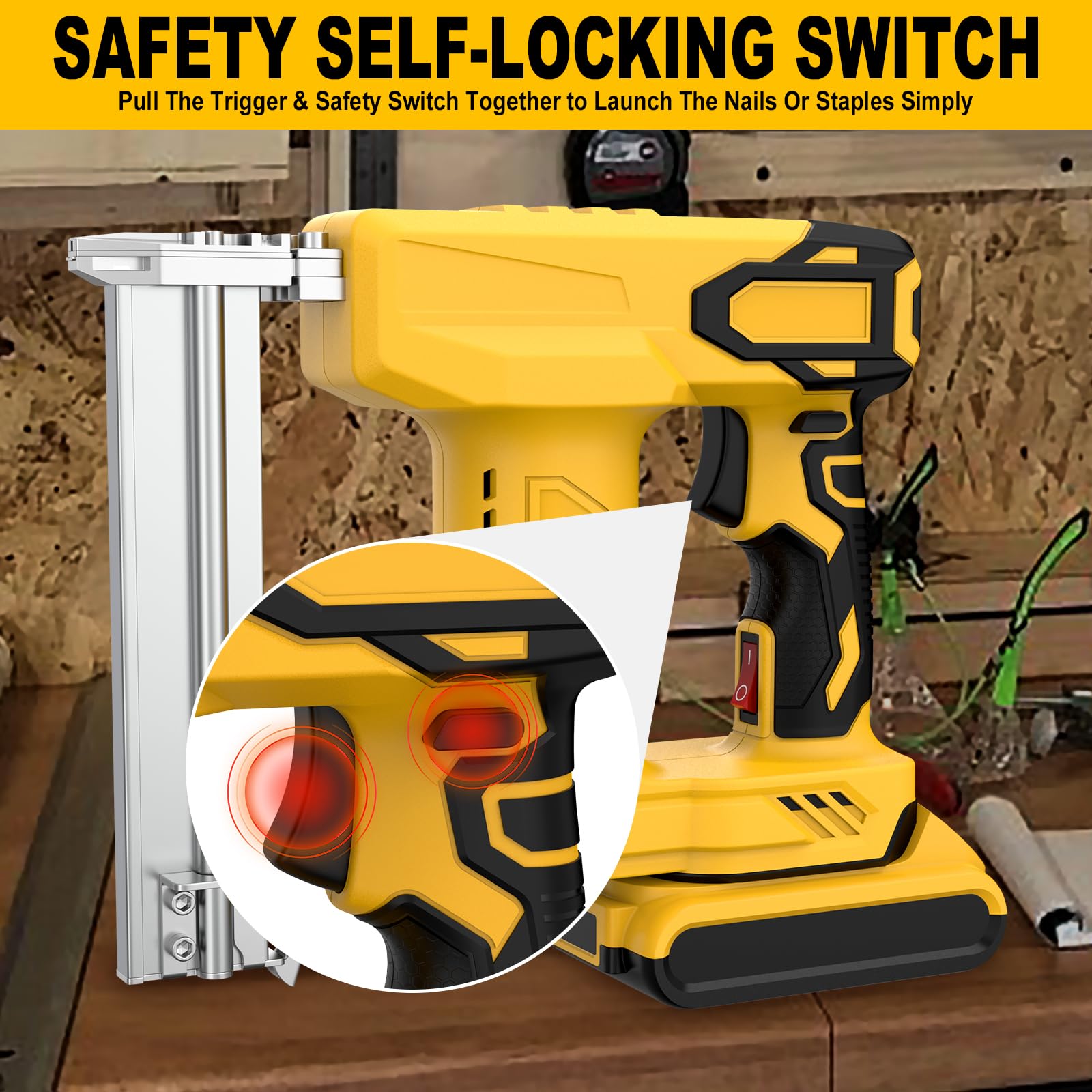 DEWALT 20V Cordless 18 Gauge Brad Nailer & Staple Gun Combo - Battery Powered (Tool Only) with 2000 Nails - Drives 1-1/4