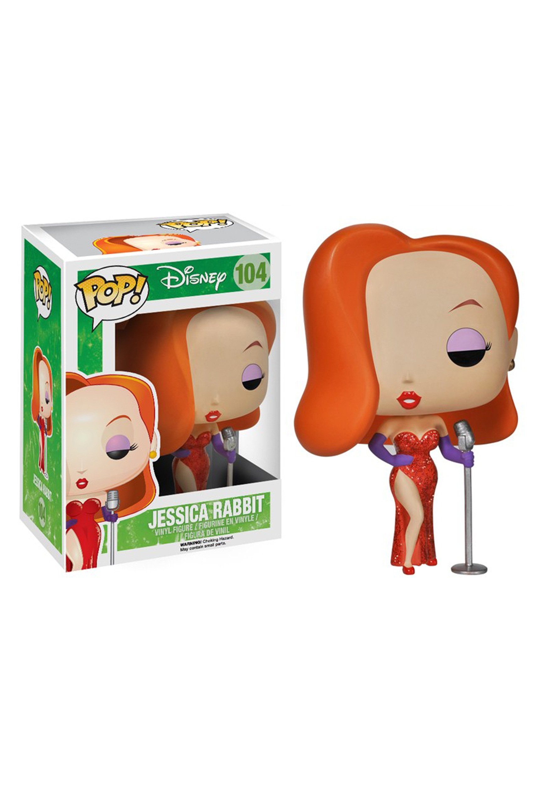 Funko Pop! Disney Roger Rabbit Jessica Rabbit Collectible Vinyl Figure - Perfect for Disney Fans, Collectors & Home Decor
