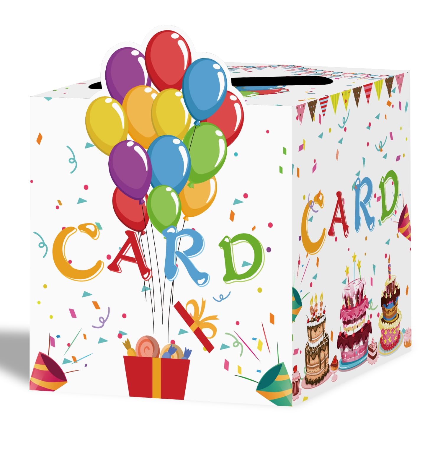 SIETDESEO Money Gift Card Holder Box - Birthday, Baby Shower Party Supplies | Elegant Cardboard Storage for Cash & Gift Cards | Perfect for Celebrations & Special Occasions