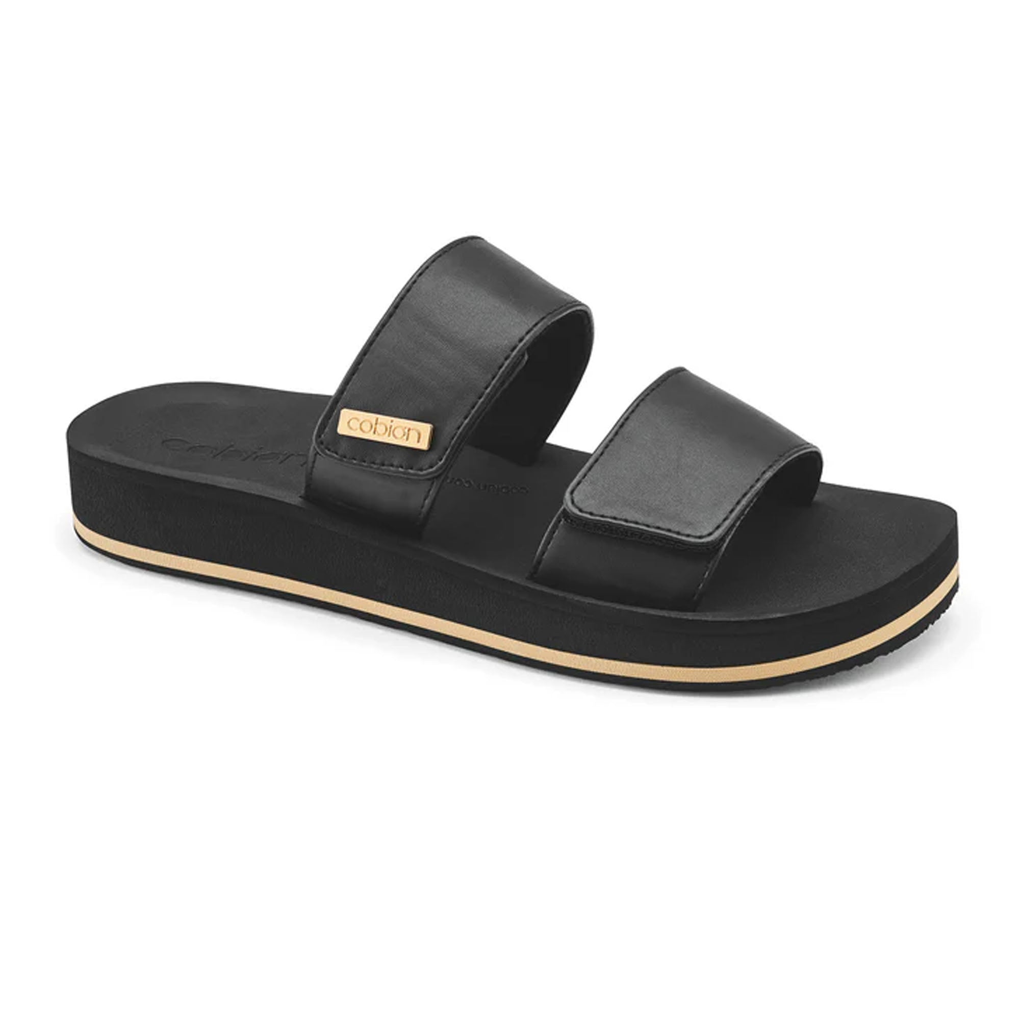 Cobian Dana Rise Women's Comfortable Sandals - Black | Lightweight Beach & Casual Walking Shoes for Summer