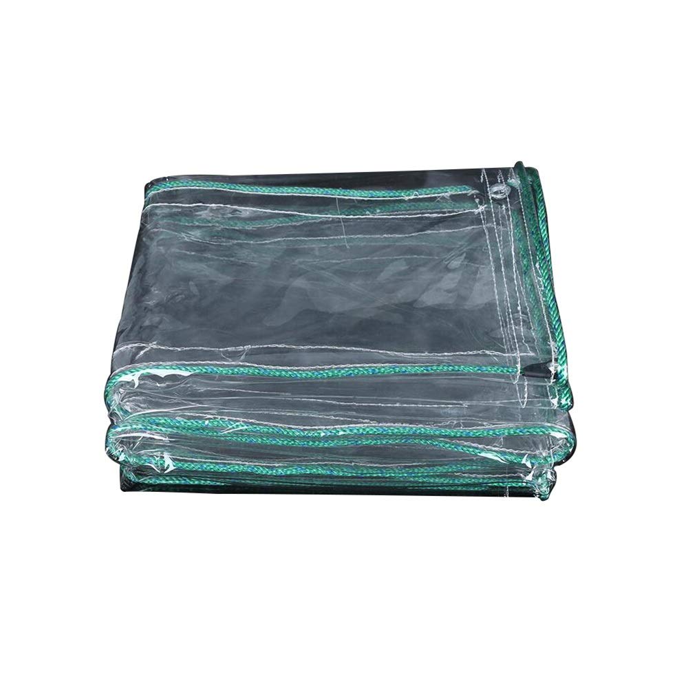 Heavy Duty PVC Waterproof Tarpaulin - Transparent Soft Plastic Cloth for Outdoor Shelters, Balcony, Garden Greenhouse, Camping Cover (3x4m) - Weatherproof Protection for Plants, Furniture & Equipment