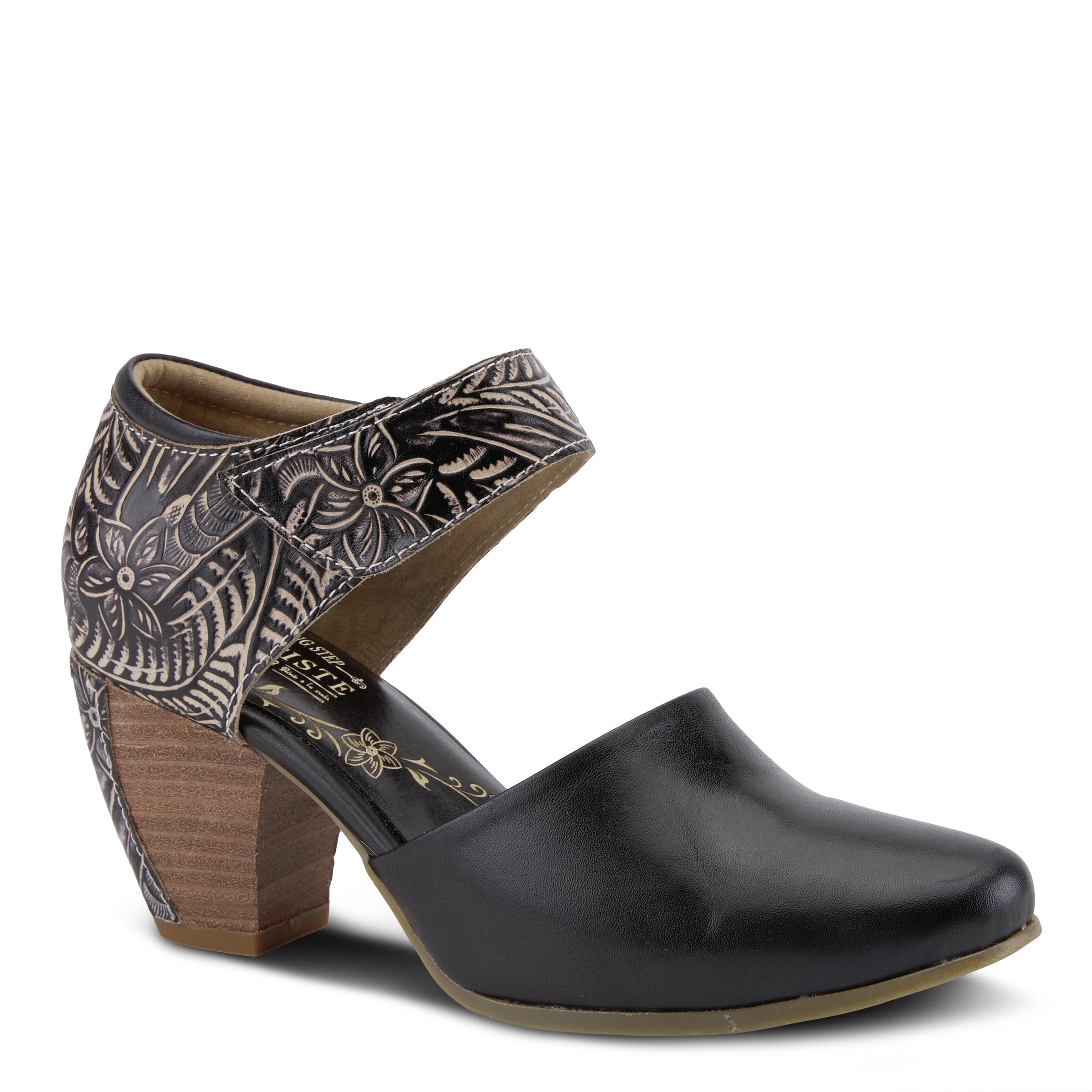 Spring Step L'Artiste Women's Comfortable Toolie Pump - Stylish Low Heel Dress Shoes for Work, Office & Special Occasions