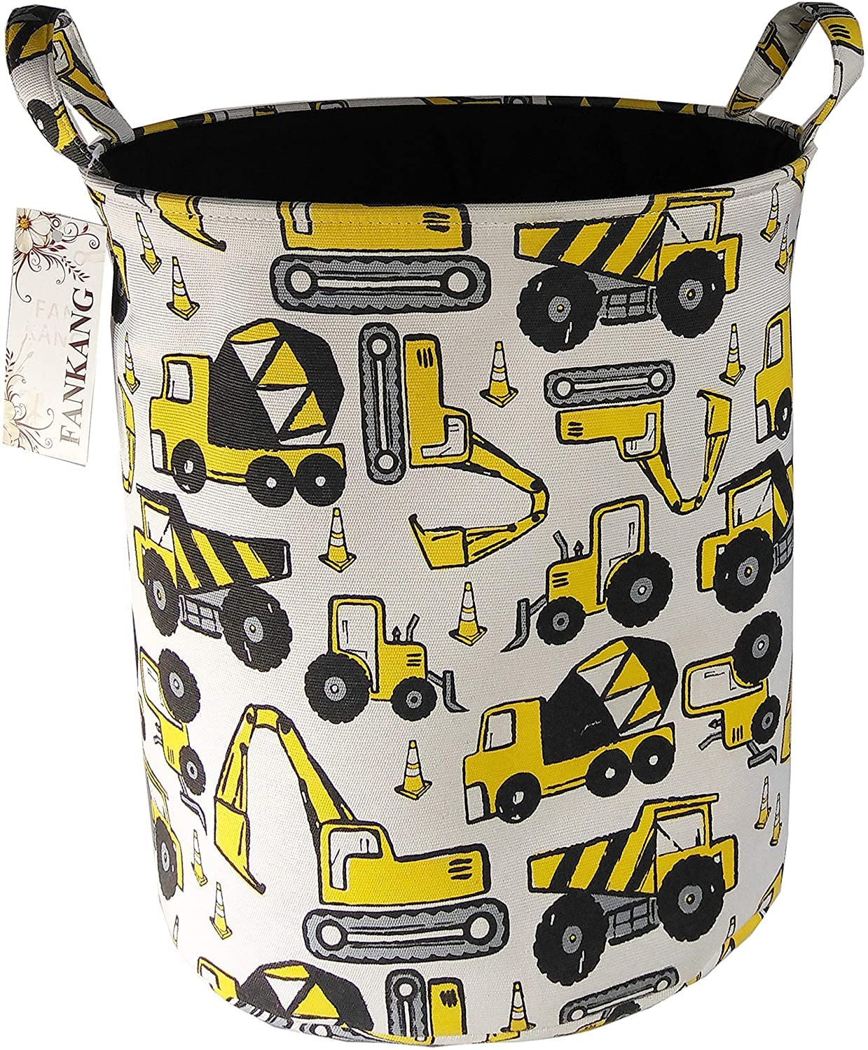 FANKANG Collapsible Storage Baskets - Foldable Nursery Hamper, Laundry Bin & Toy Organizer for Kids Room | Space-Saving Home Organization Solution for Clothes, Toys & Baby Essentials (Laundry-Car Design)