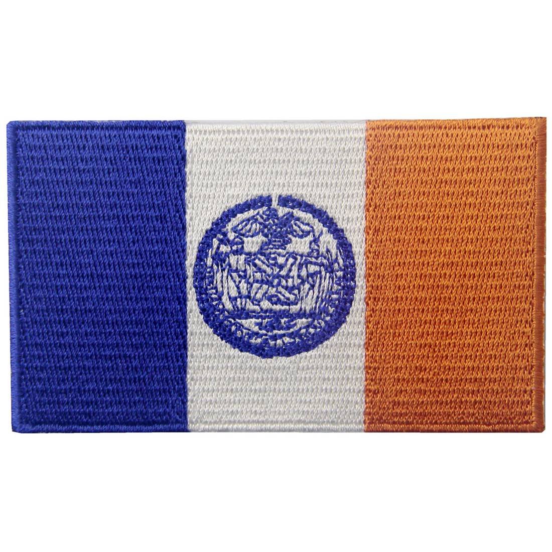 New York City Flag Patch - Embroidered Iron On & Sew On Emblem for Jackets, Bags, Hats - NYC Souvenir & Patriotic Accessories