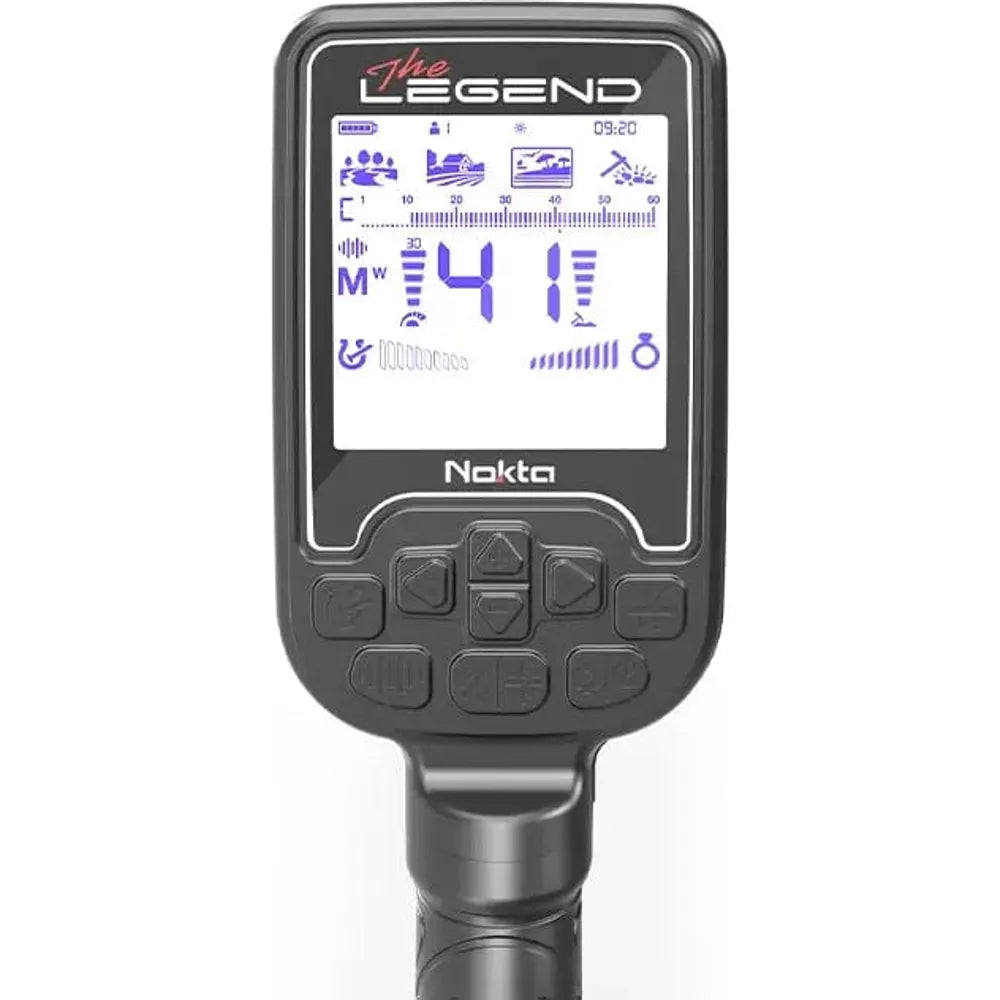 Nokta The Legend Metal Detector with LG30 Coil & Headphones - Professional Waterproof Metal Detecting Kit for Treasure Hunting, Beach, Gold & Coin Detection