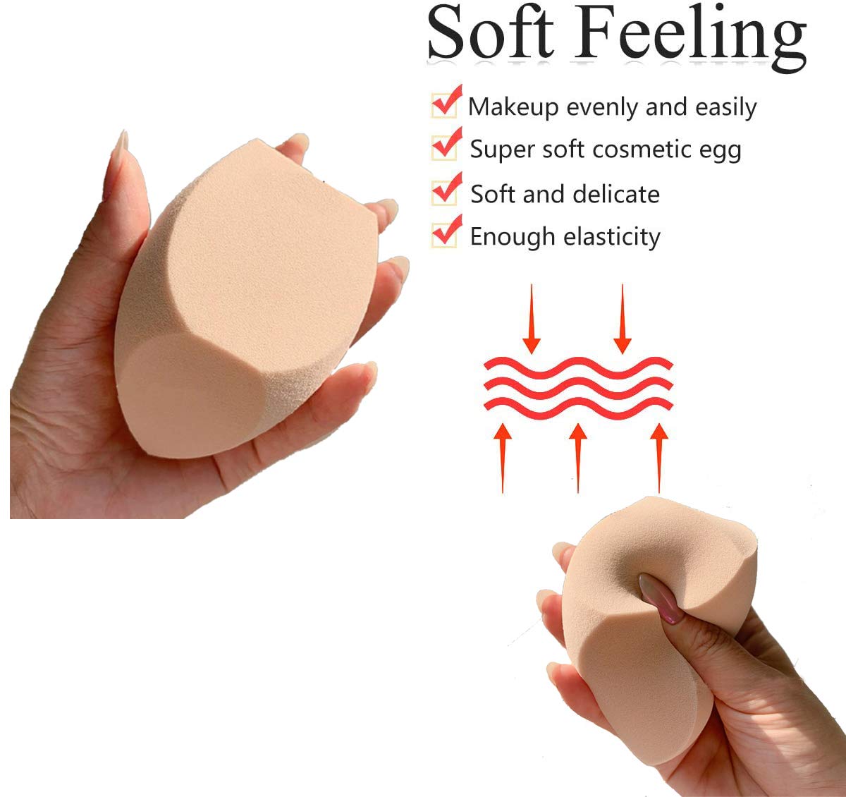 Premium Makeup Sponge Blender Set with Holder - Soft Beauty Blending Puff for Liquid Foundation, Powder & Sunscreen - Professional Cosmetic Applicator for Flawless Makeup - Perfect for Daily Use, Travel & Makeup Artists