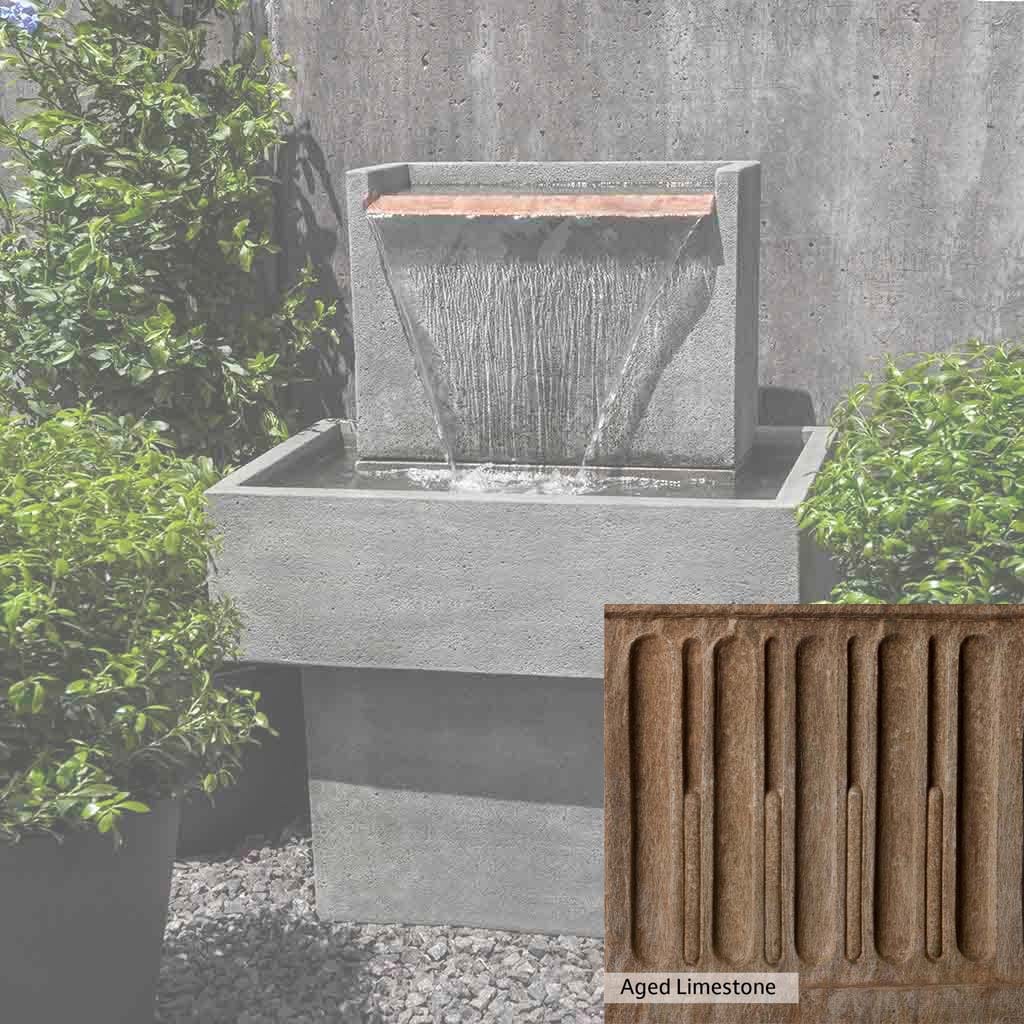 Campania International Falling Water Fountain - Outdoor Garden Waterfall Feature for Patio, Yard, and Landscape Decor | Relaxing Water Sounds for Backyard Oasis