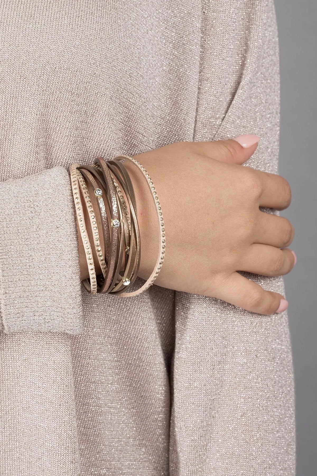 Segovia Double Wrap Genuine Leather Bracelet for Women - Stylish Boho Handmade Wrap Bracelet - Perfect for Casual Wear, Gift Giving & Everyday Fashion Accessories