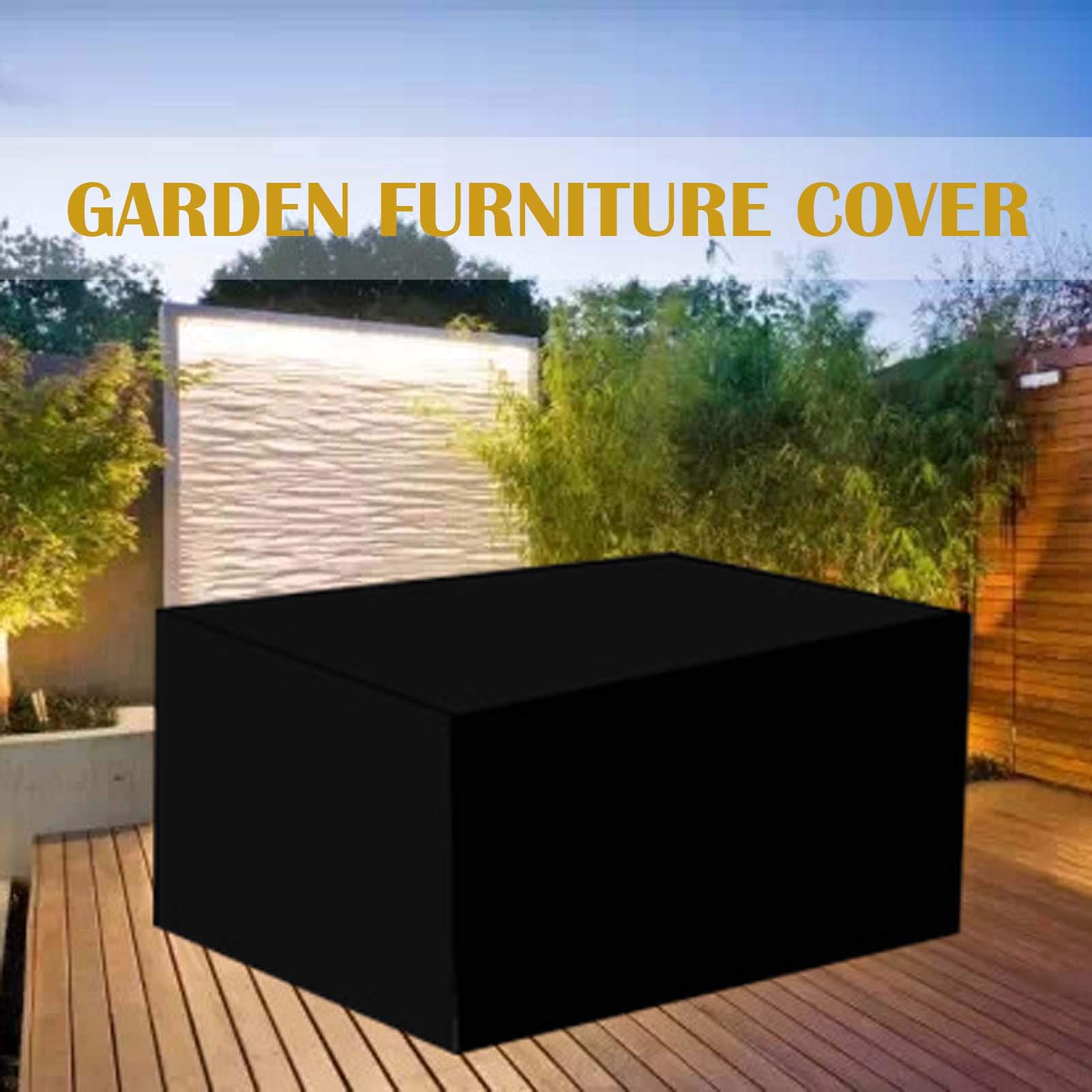 84x52x29 Inch Waterproof Outdoor Patio Furniture Cover - 420D Oxford Fabric, UV Protection for Rattan Cube Set, Garden Table & Chair Covers - Perfect for Backyard, Deck & Poolside Use