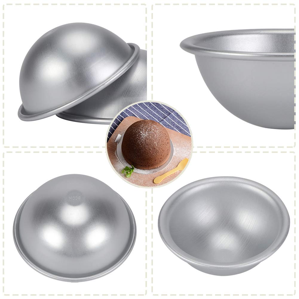 8cm Half Ball Cake Mold - Aluminum Hemisphere Cake Pan for Bikini Cakes, Desserts & Puddings | Perfect for Birthday Parties, Wedding Cakes & Baking Enthusiasts