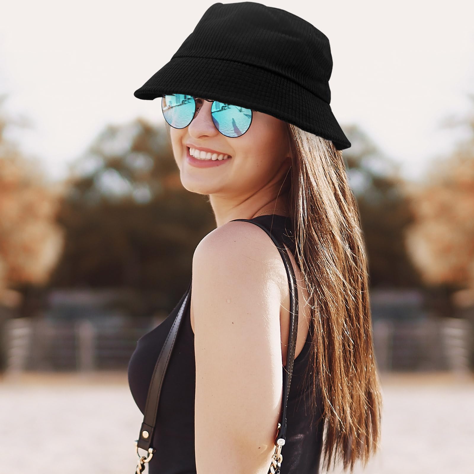 Corduroy Bucket Hat for Women & Men - Adjustable, Packable Sun Hat for Travel, Golf, Beach & Outdoor Activities | UV Protection Lightweight Summer Hat
