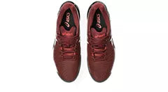 ASICS Men's Gel Resolution 9 Clay Court Tennis Shoes - Antique Red/White | High-Performance Padel & Clay Court Sneakers for Men | Perfect for Competitive Play & Training