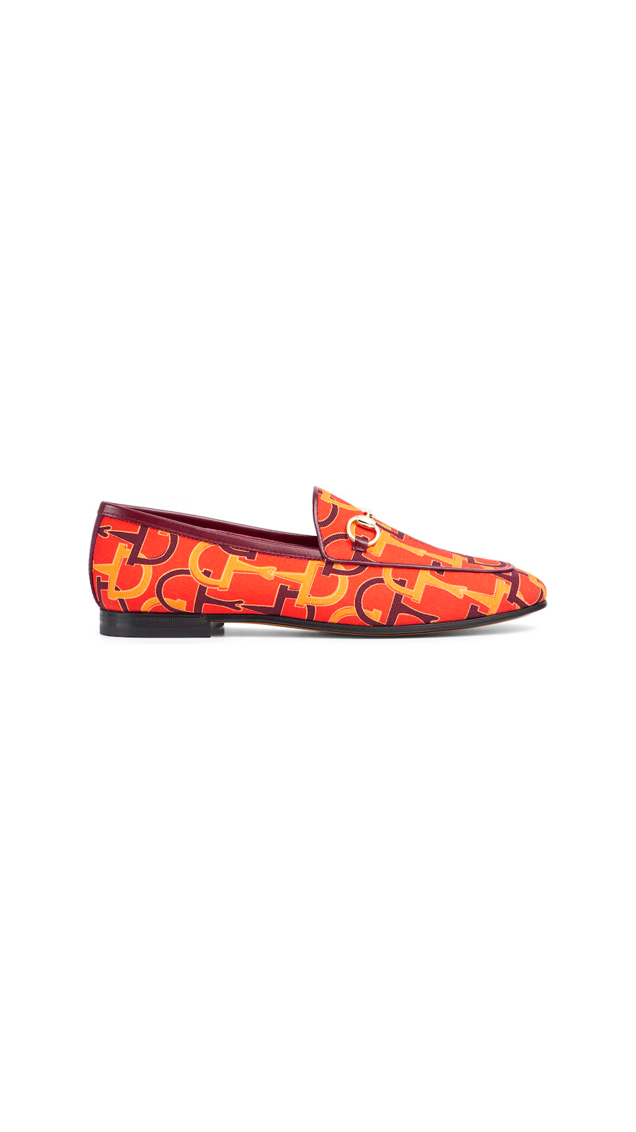 Horsebit Pattern Jordaan Loafers for Women - Orange Leather Slip-On Shoes - Comfortable & Stylish for Work, Office & Casual Outfits