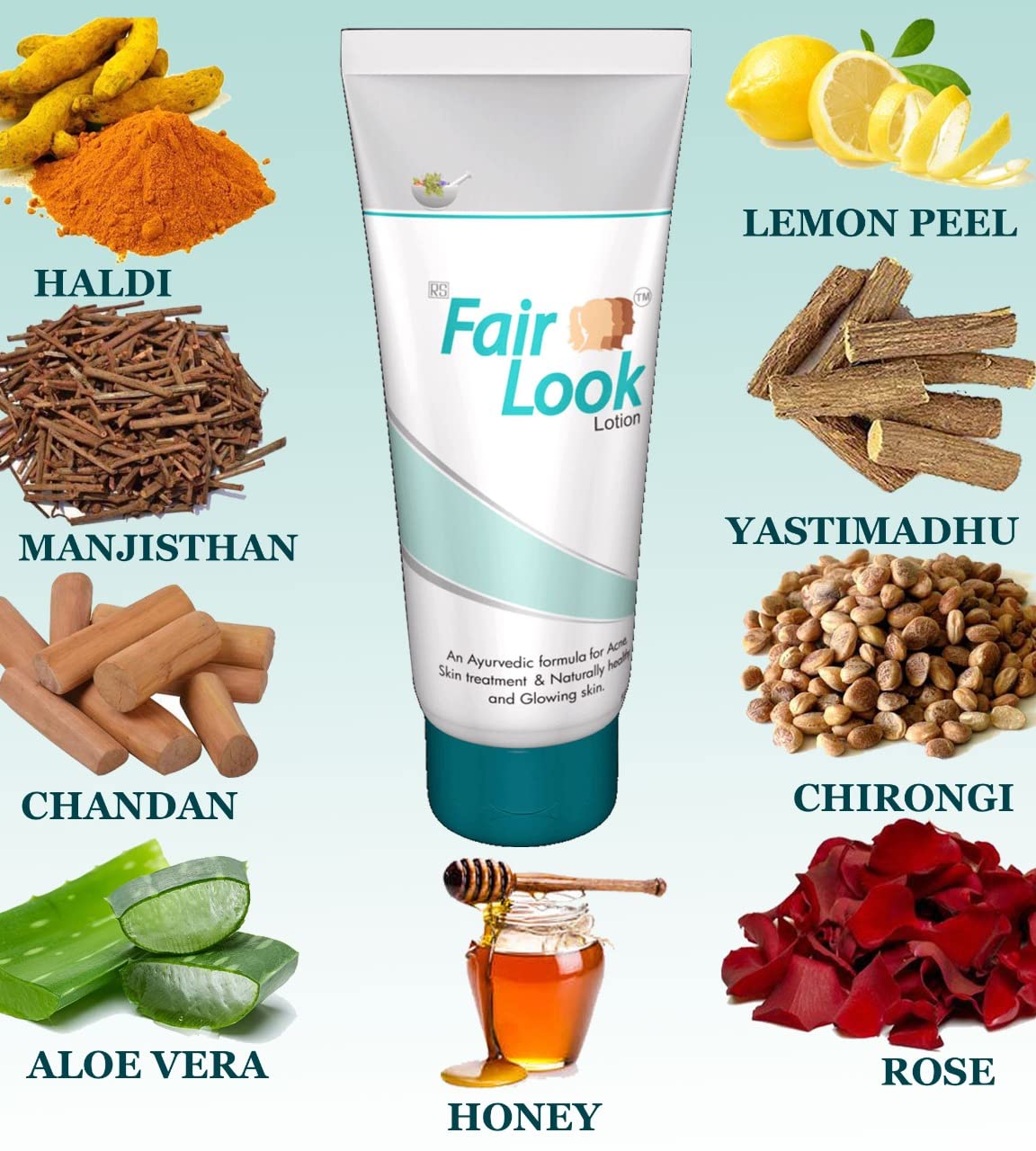 Fair Look Fairness Lotion - Skin Brightening & Even Tone Moisturizer for Glowing Complexion | Daily Use for Face & Body | Perfect for Dry & Dull Skin Care Routine