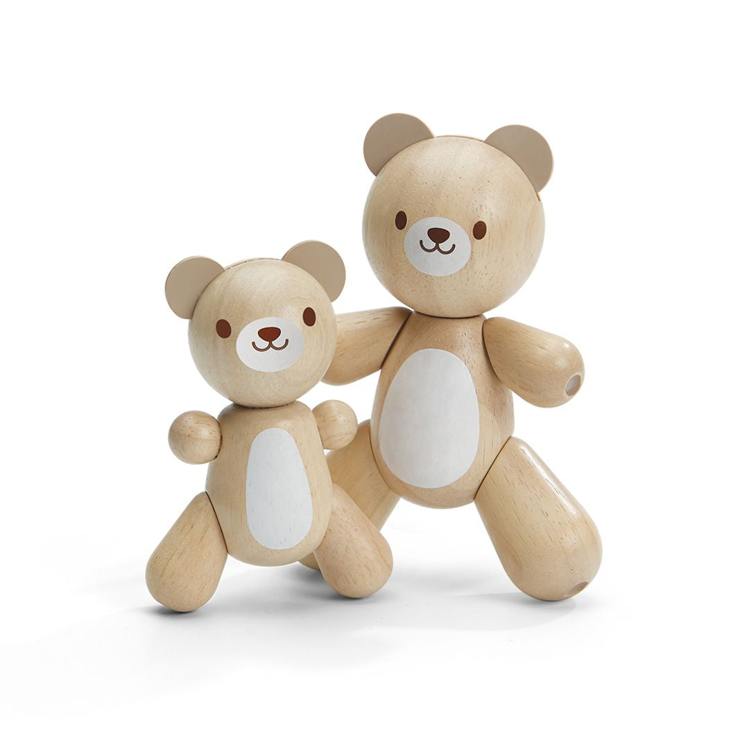 Bear & Little Bear Wooden Kids Toy - Eco-Friendly Wooden Animal Figures for Toddlers & Children - Perfect for Imaginative Play, Nursery Decor, and Educational Gifts