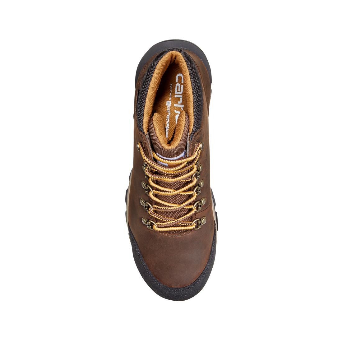 **Gilmore 5 Inch Soft Toe Waterproof Work Boots for Men - Dark Brown - Ideal for Construction, Hiking & Outdoor Activities**