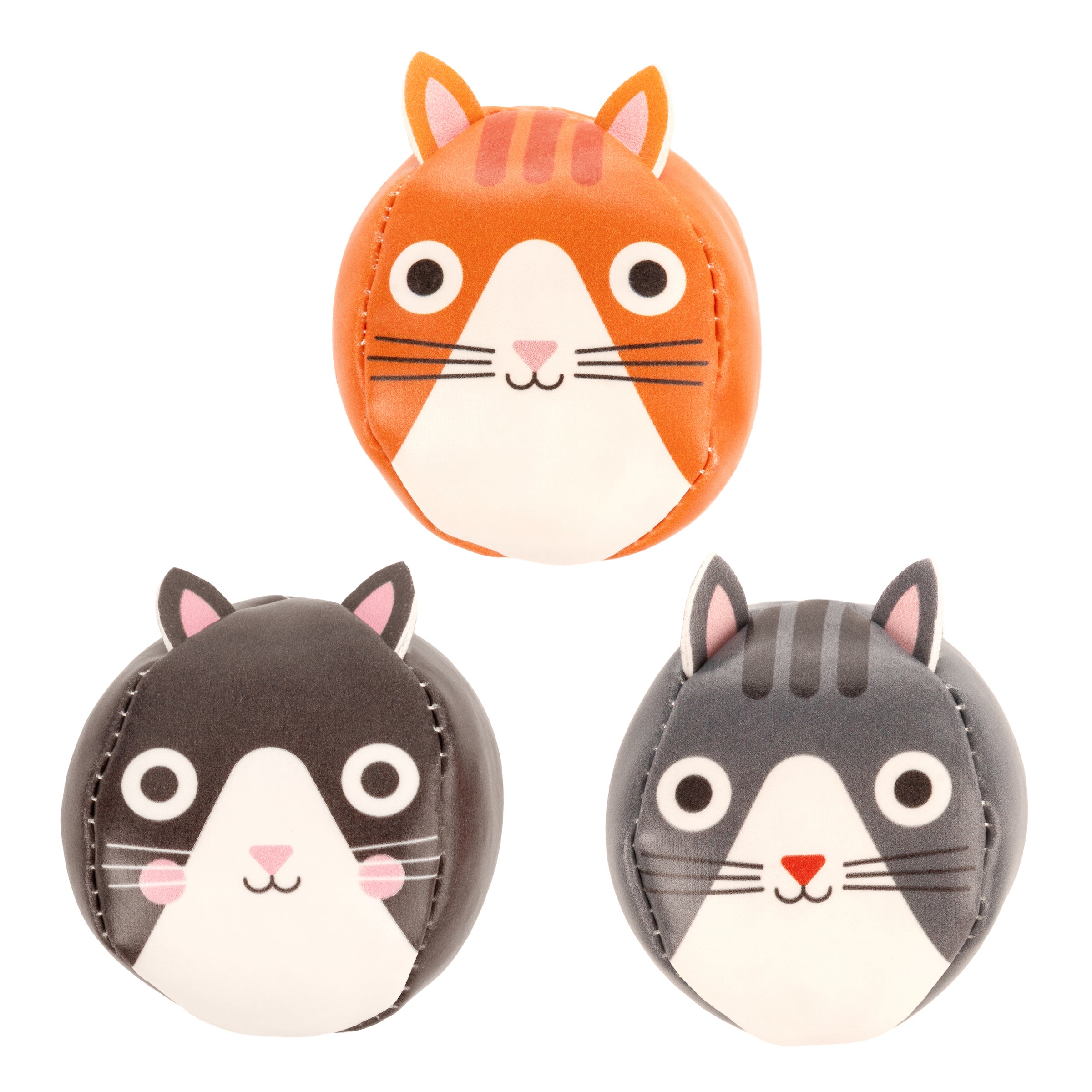 Kidoki Three Little Cats Juggling Balls - Fun Cat Toys for Indoor Play, Training & Entertainment | Perfect Gift for Cat Lovers