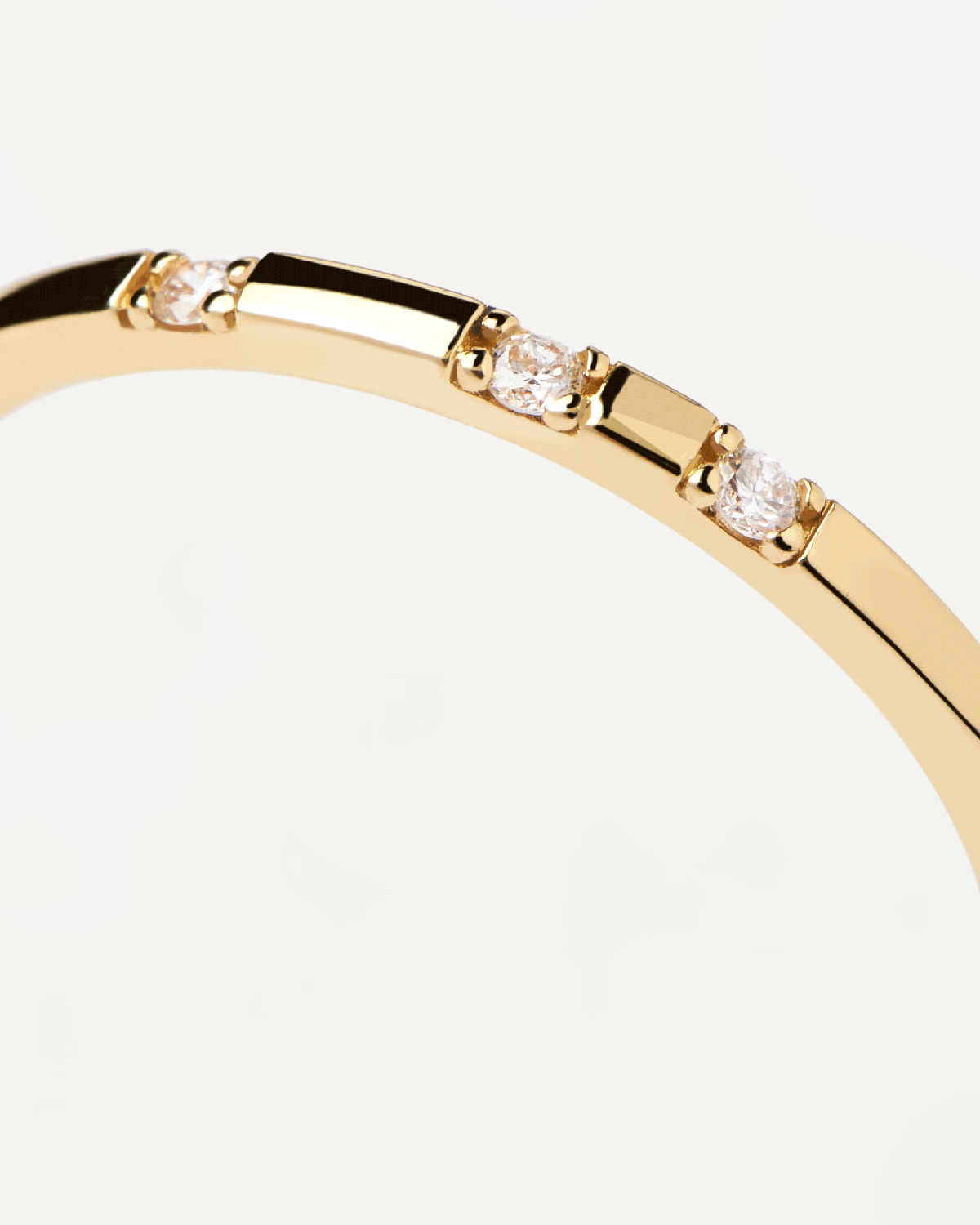 GRID Diamonds and Yellow Gold Frosty Ring – Elegant Jewelry for Women, Perfect for Weddings, Parties & Special Occasions