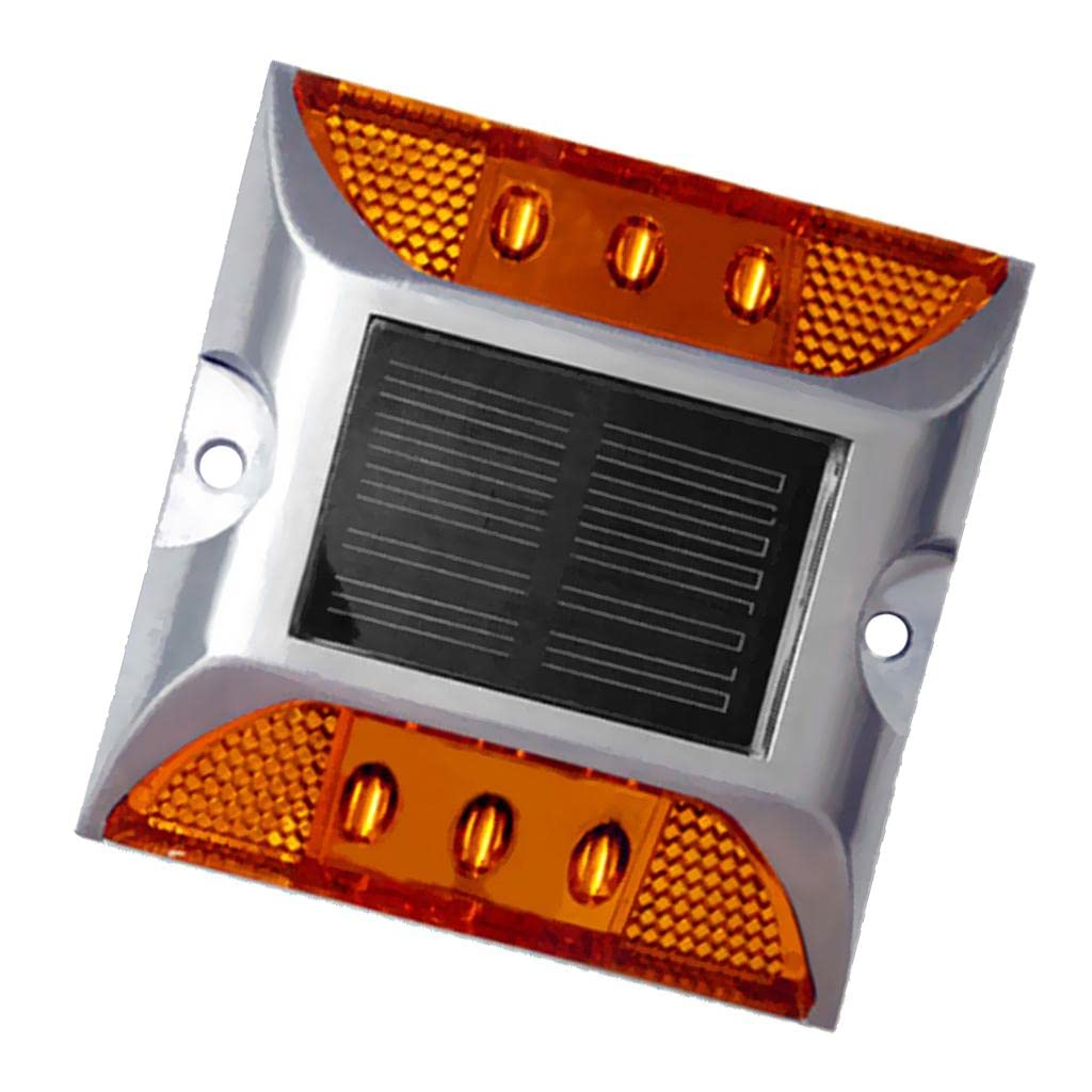UBERSWEET® Ultra Bright Solar Powered LED Outdoor Lights - Waterproof Pathway & Driveway Lighting for Garden, Yard, Walkway (Yellow) - Perfect for Nighttime Safety & Landscape Illumination