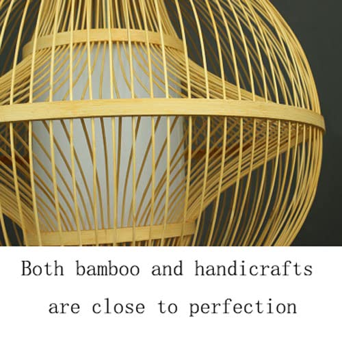 Modern LED Chandelier Lamp - Multilayer Woven Bamboo Hanging Light, Japanese Style Rattan Art Pendant for Ceiling - Energy Efficient Lighting Fixture for Home, Bar & Club Decoration | Perfect for Dining Room, Living Room & Bedroom Ambient Lighting