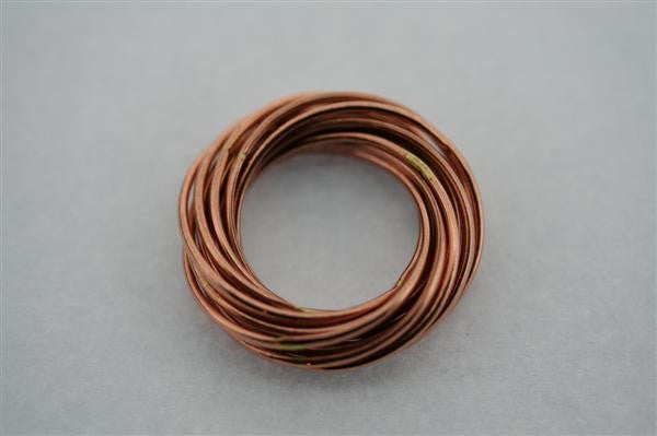 14 Loop Copper Russian Ring for Men & Women - Elegant Stackable Jewelry for Everyday Wear & Special Occasions