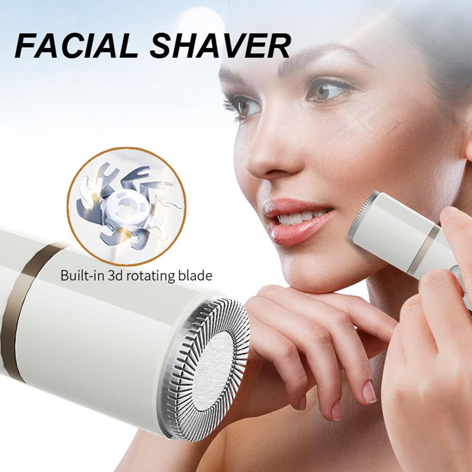 5-in-1 Electric Bikini Trimmer for Women - Waterproof Pubic Hair Shaver, Facial Hair Remover & Nose Trimmer with Replaceable Blades | Rechargeable Women's Grooming Kit for Smooth Skin at Home & Travel