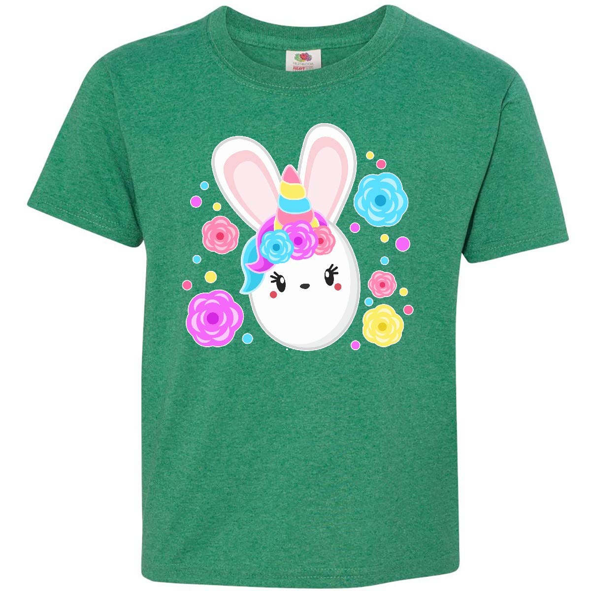 Inktastic Easter Bunny Unicorn Youth T-Shirt - Cute Holiday Graphic Tee for Kids | Easter Outfit, Spring Party Wear, Unicorn Lover Gift