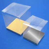 10-Piece Clear PVC Plastic 15cm Square Cube Box Set - Transparent Display Containers for Gift Wrapping, Party Favors, Jewelry Storage & Product Showcase