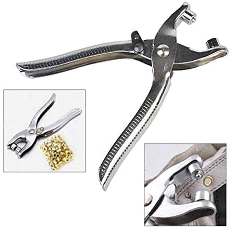 VENEKETY Grommet Setting Tool Kit - Heavy Duty Steel Hole Punch & Eyelet Setter for Leather, Canvas, Fabric - Perfect for DIY Clothing, Shoes, Belts, Bags & Craft Projects - Ideal for Home Tailoring, Leatherworking & Fashion Accessories Making