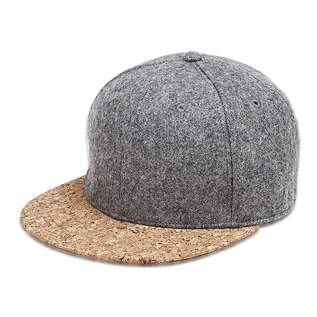 Men's Outdoor Wool Snapback Hat - Warm Winter Beanie for Hiking, Camping & Cold Weather Activities