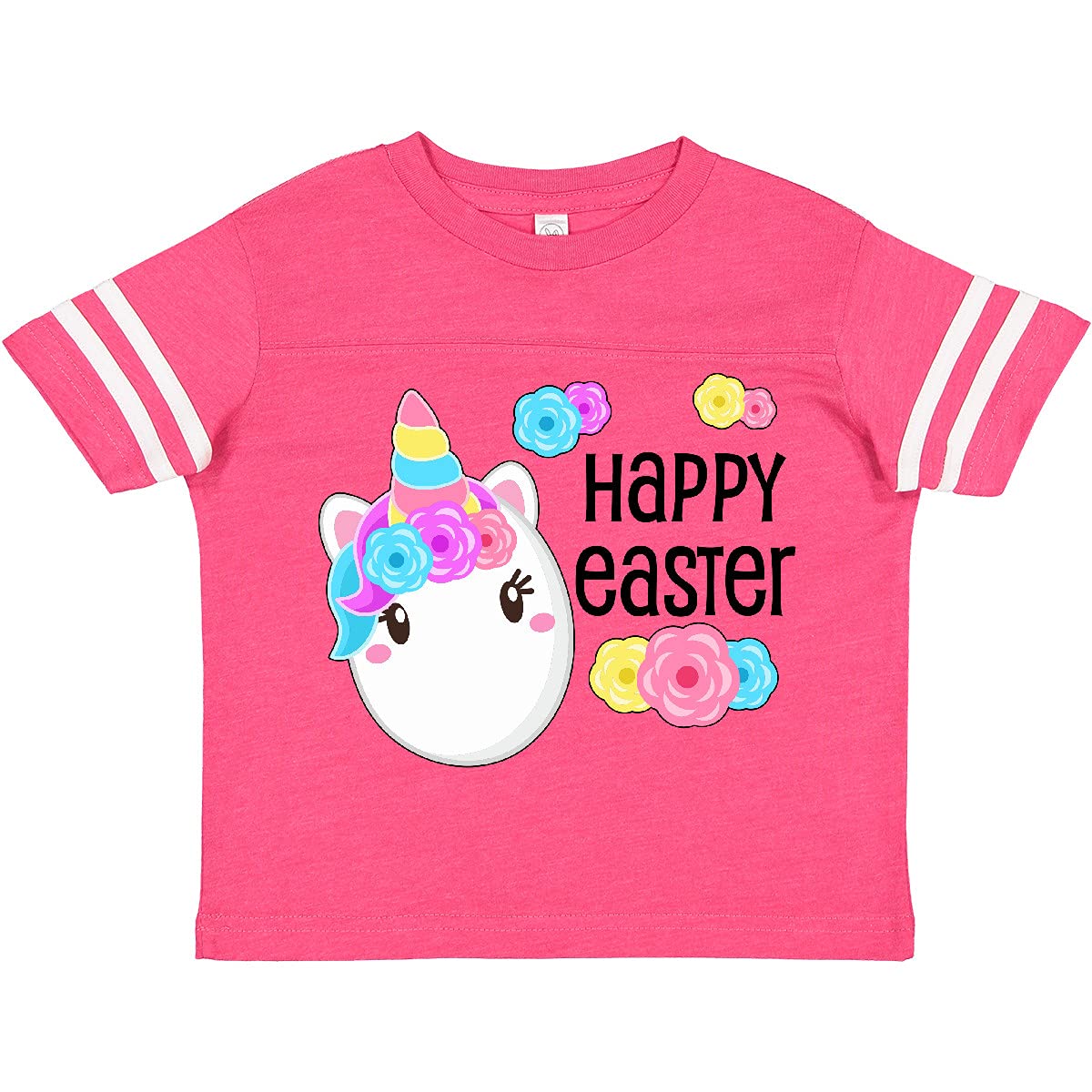 Inktastic Happy Easter Unicorn Egg Toddler T-Shirt - Cute Easter Outfit for Kids, Boys & Girls - Perfect for Easter Egg Hunts & Spring Celebrations
