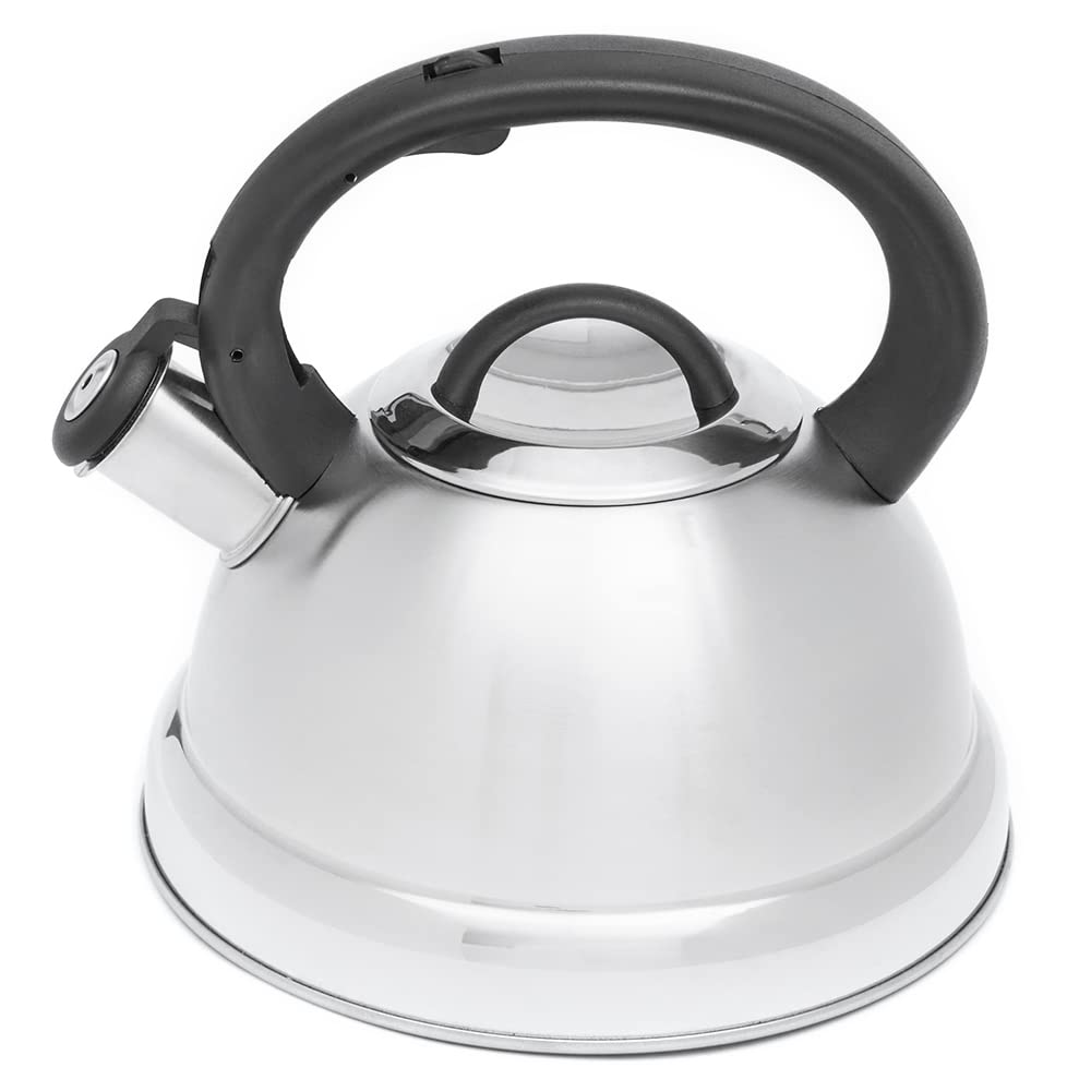 Easy Grip 2.5L Stainless Steel Tea Kettle - Silver | Fast Boiling & Durable | Perfect for Home, Office & Camping Use
