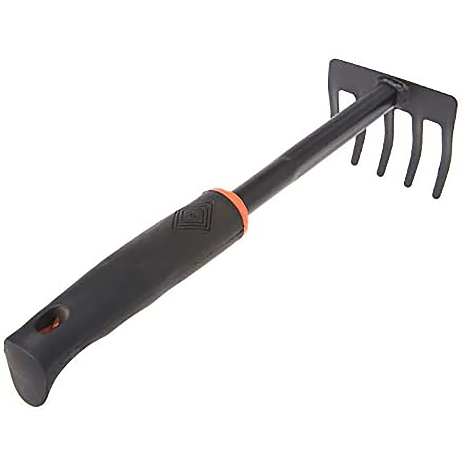 Portable Mini Steel Garden Rake - Heavy Duty Digging Tool for Cleaning Leaves, Deadwood & Weeds | Perfect for Home Gardening, Nursery Transplanting & Yard Maintenance
