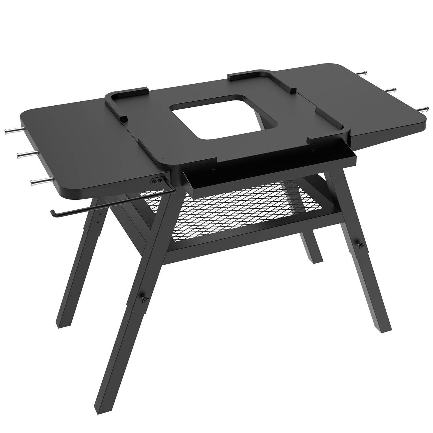Adjustable Grill Stand for Ninja Outdoor Woodfire OG700 OG800 OG900 Series & OO101 Pizza Oven - Heavy Duty Replacement Stand for Ninja XSKUNSTAND - Perfect for Backyard BBQs, Camping & Outdoor Cooking