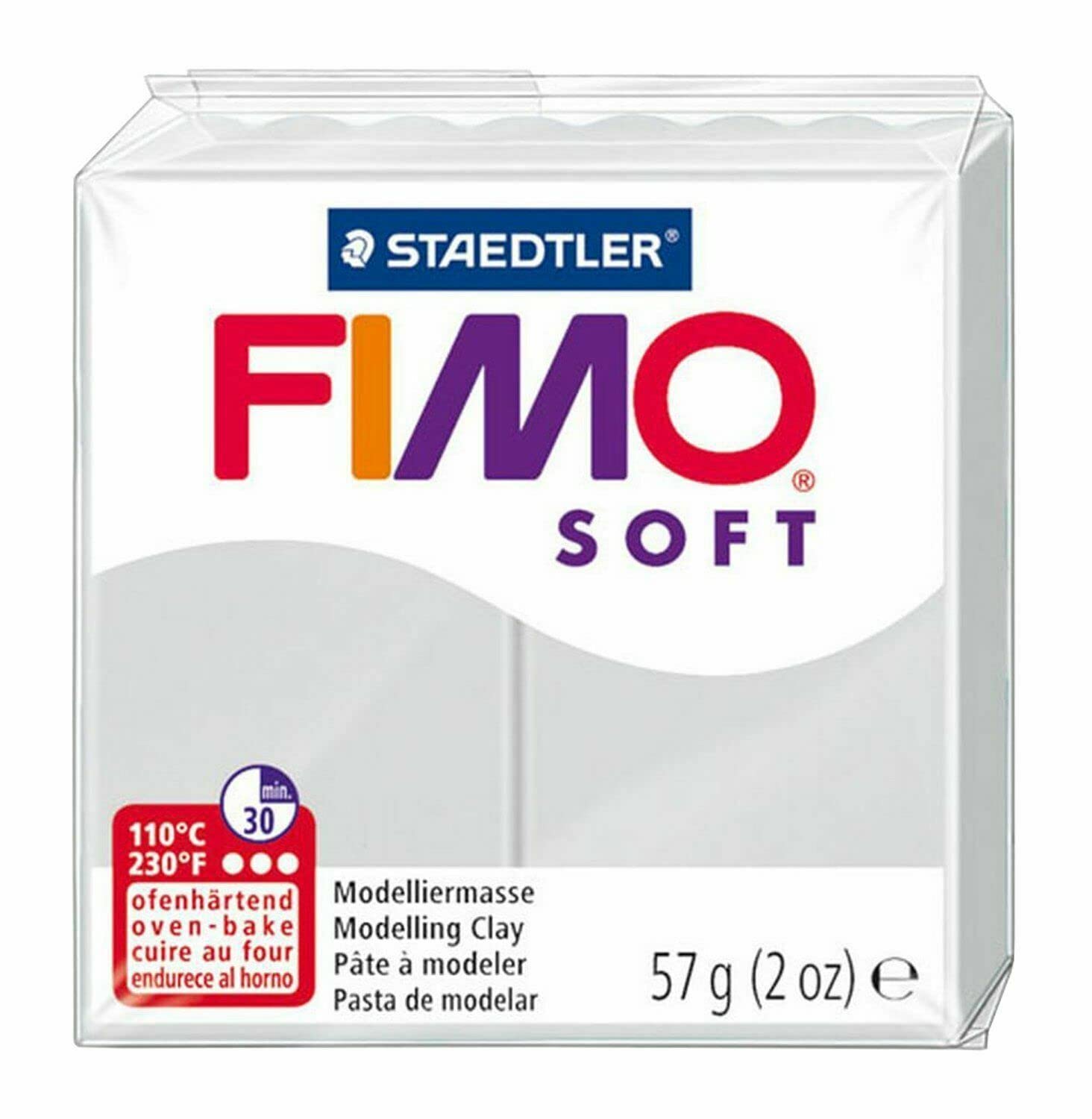 Staedtler FIMO Soft Polymer Oven-Bake Modeling Clay - 6-Piece Cool Tone Set for DIY Crafts, Jewelry Making & Home Decor
