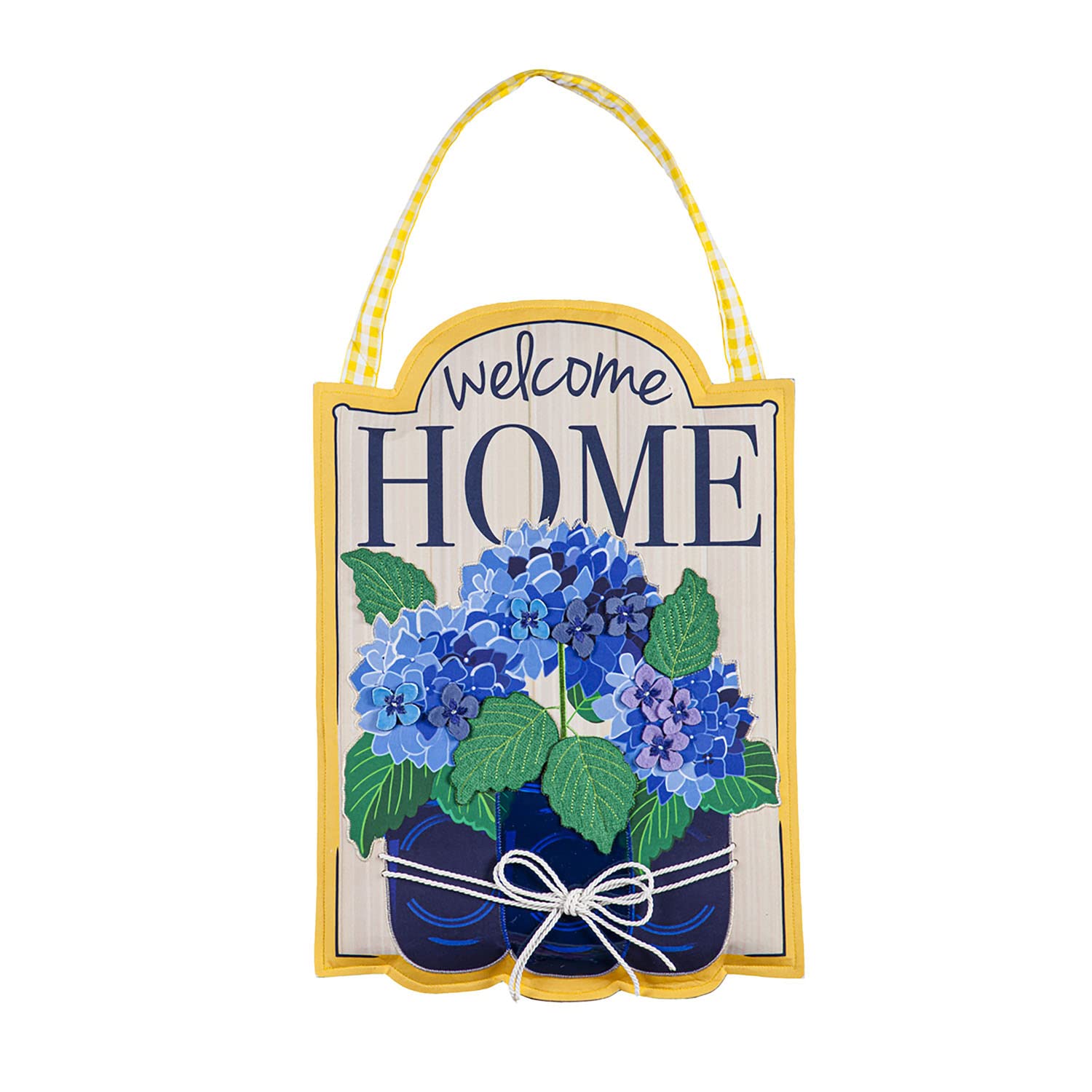 Evergreen Hydrangeas Door Wreath - Welcome Home Decor for Front Door