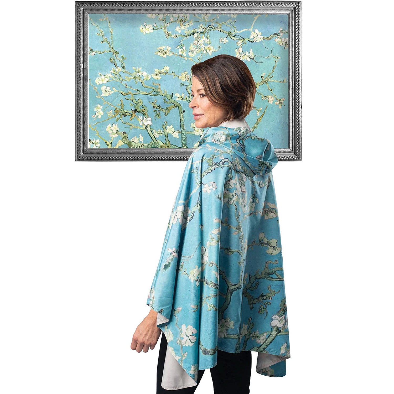 Van Gogh Rain Cape - Waterproof & Lightweight Rain Poncho for Outdoor Activities, Hiking, and Travel