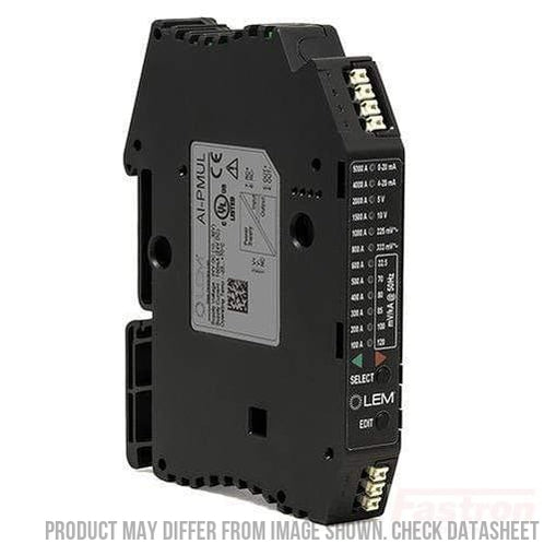 AI P1A Universal Rogowski Coil Integrator - 100-5000A Input, 0.333V/0.225V Output, 1A Output with Adjustable Sensitivity (22.5-120mV/kA) - DIN Rail Mount for Industrial Power Monitoring & Electrical Measurement Systems