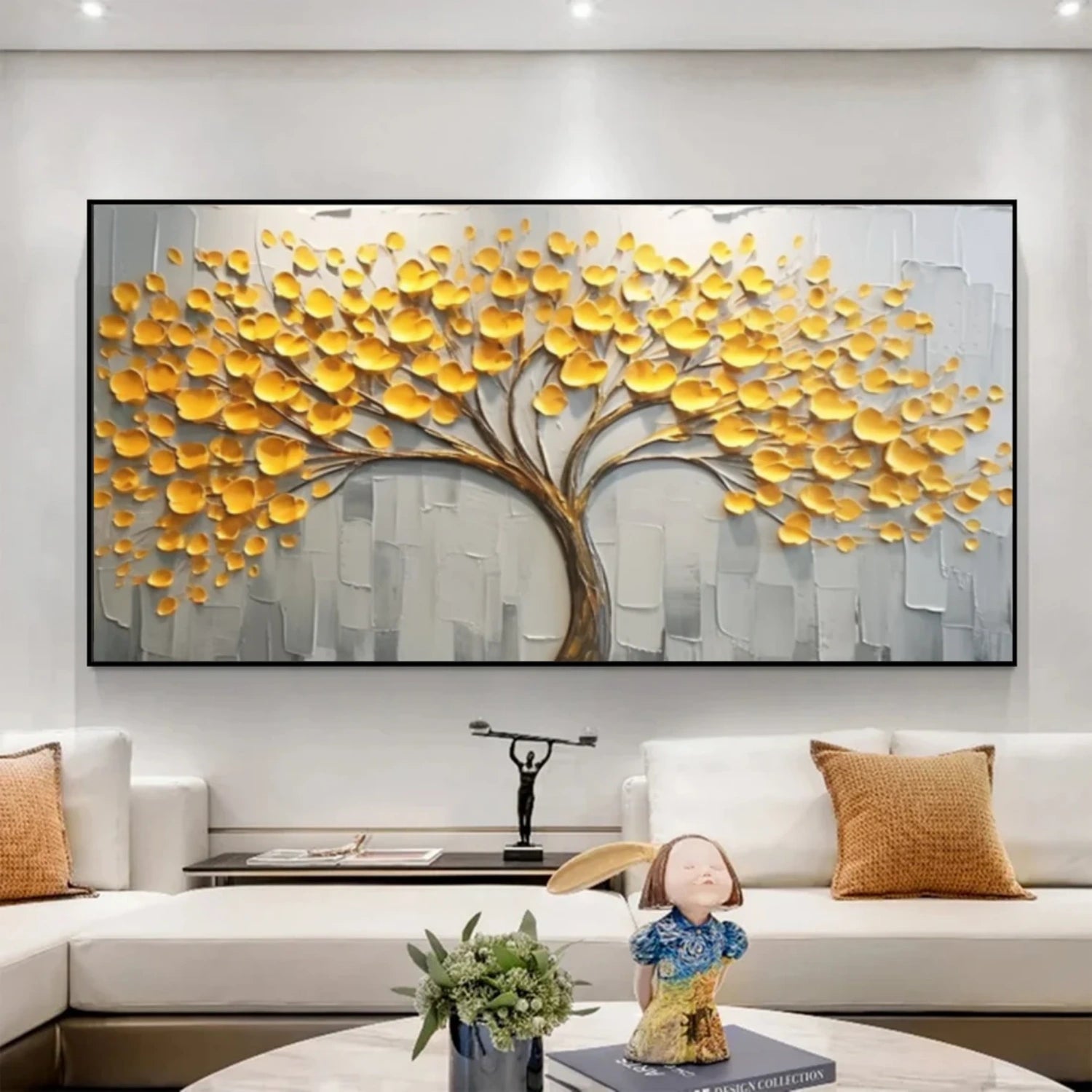 Beautiful Flower and Tree Landscape Painting #FT196 - Perfect for Home Decor, Office Wall Art, and Gift Ideas