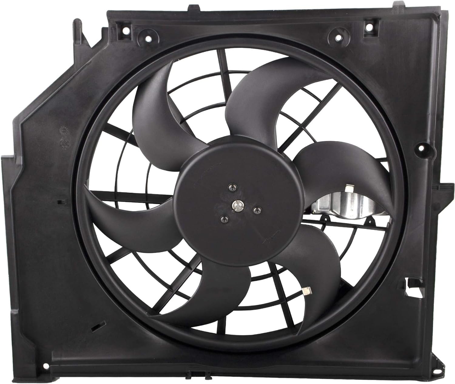 BMW E46 Engine Radiator Cooling Fan with Controller Assembly - Compatible with 320i 323Ci 323i 325Ci 325i 325xi 328i 330Ci 330i 330xi (2001-2005) - OEM Part Numbers BM3115108 17111438577 17117525508 - Perfect for Engine Cooling System Repair & Maintenance