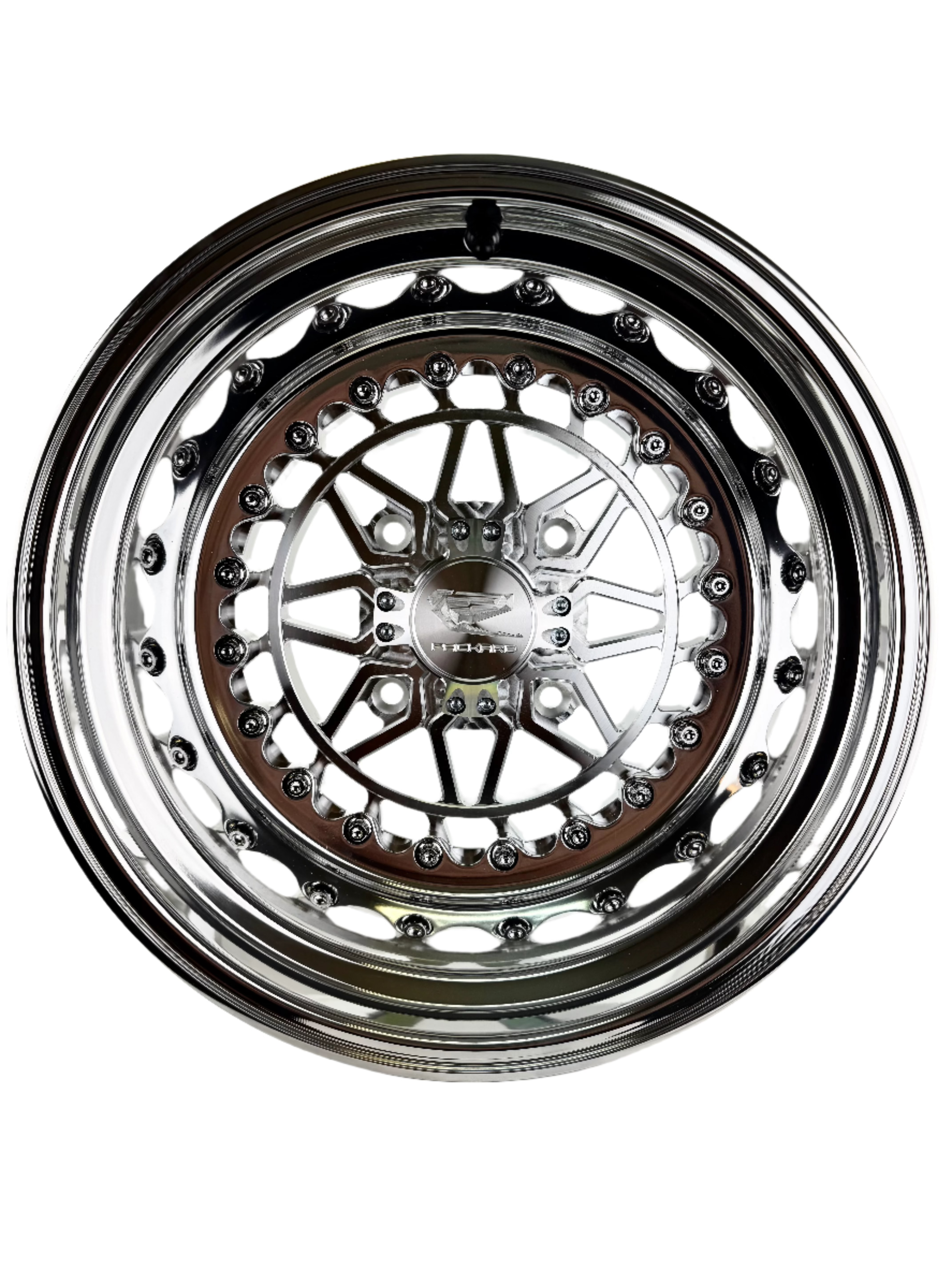 Apollo FF Forged Polished Silver Wheels - Premium Alloy Rims for Cars, Trucks & SUVs - High Performance & Stylish Design for Street Racing, Off-Roading & Daily Driving