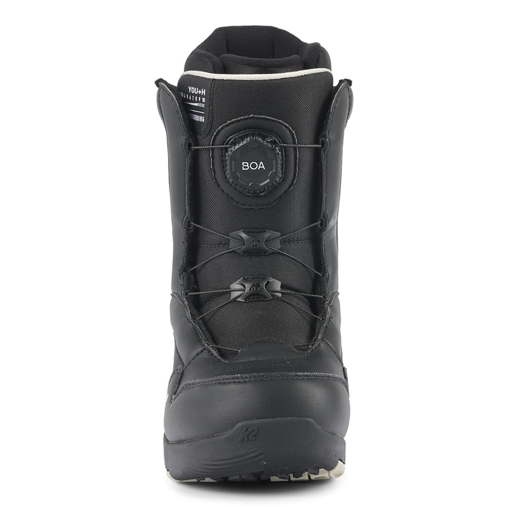 K2 You+H Youth Snowboard Boots - Comfortable & Durable Snowboarding Shoes for Kids & Teens - Perfect for Winter Sports, Ski Resorts & Mountain Adventures